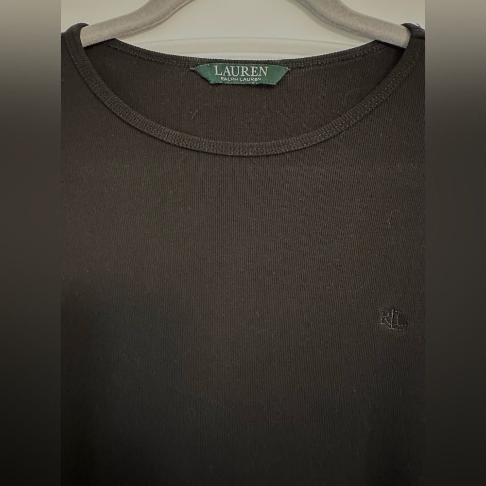 Ralph Lauren women’s black tee 1X